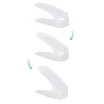 ДЕРЖАТЕЛЬ ДЛЯ ОБУВИ ОРГАНАЙЗЕР ПОЛКА ДЛЯ ОБУВИ ПОДСТАВКА ДЛЯ КОРОБКИ ДЛЯ ШКАФА БЕЛАЯ