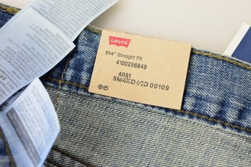 LEVIS strauss MODEL 514 SPODNIE MĘSKIE JEANS W36 L34