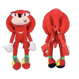 Мягкая плюшевая игрушка Sonic The Hedgehog в стиле аниме, плюшевый рюкзак Knuckles Shadow
