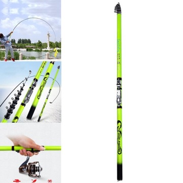 Телескопический складной спиннинг 540см