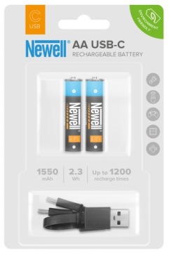 Аккумуляторная батарея Newell AA USB-C 1550 мАч 2 шт. блистер