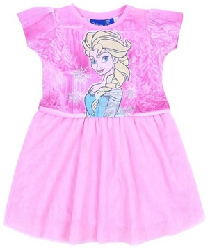 Różowa sukienka Elsa FROZEN DISNEY 6-7 lat 122 cm