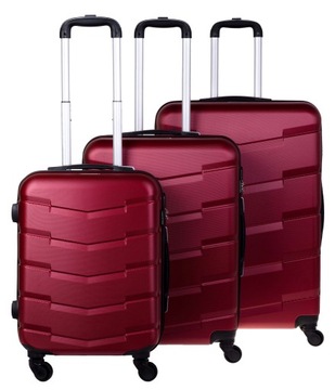 КОМПЛЕКТ ДОРОЖНЫЙ ЧЕМОДАН, СУМКА ДЛЯ БАГАЖА, 3 шт. БАРСЕЛОНА