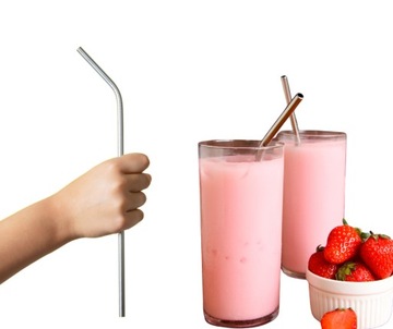 10шт СОЛОМКИ, МЕТАЛЛИЧЕСКИЕ ТРУБКИ, МНОГОРАЗОВЫЙ ЭКООЧИСТИТЕЛЬ