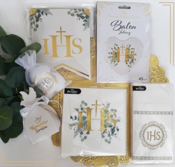 Благодарственные пакеты COMMUNION 10шт БЕЛЫЕ IHS