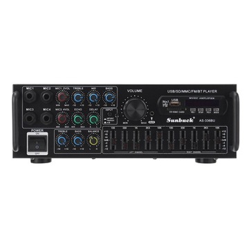 УСИЛИТЕЛЬ СТЕРЕО УСИЛИТЕЛЬ РАДИО MP3 BLUETOOTH 1200 Вт