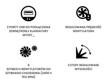 ОХЛАЖДАЮЩАЯ ПОДСТАВКА ДЛЯ НОУТБУКОВ 12–17 ДЮЙМОВ