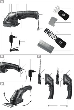 ЗАРЯДНОЕ УСТРОЙСТВО ДЛЯ НОЖНИЦ PARKSIDE PGSA 4 USB-C