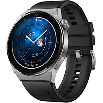 SMARTWATCH HUAWEI WATCH GT 3 PRO SPORT 46mm TYTANOWA KOPERTA SREBRNO-CZARNY