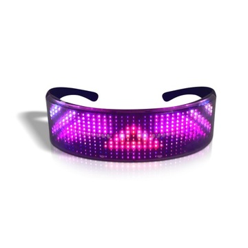 Świecące okulary Okulary świetlne LED z BT
