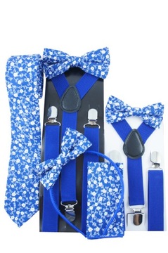 Мужские васильковые костюмные подтяжки на каждый день на свадьбу
