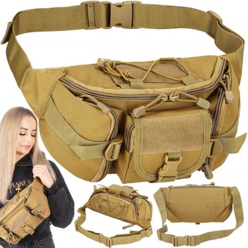 SASZETKA TAKTYCZNA MILITARNA WOJSKOWA NERKA KIESZEŃ +PAS BIODRÓWKA SURVIVAL