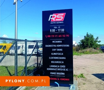 PYLON reklamowy LED Premium 3 x 1,2 m -Producent