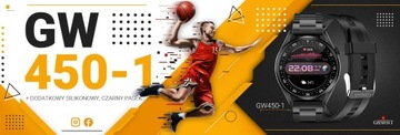 Smartwatch Giewont GW450-1 Czarny + Pasek Czarny S