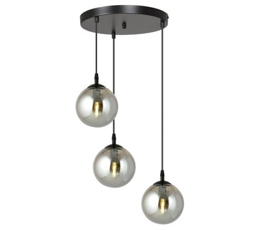 DESIGNERSKA LAMPA WISZĄCA NOWOCZESNA SZKLANE KLOSZE