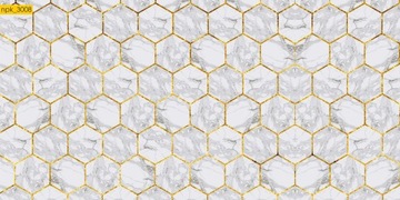 NAKLEJKI DO KUCHNI ŚCIANA hexagony LAMINAT