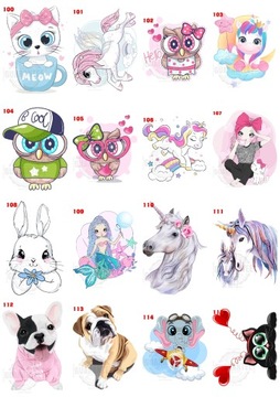 УТЮГИ ДЛЯ ТЕРМОПЕЧАТИ РАЗНЫЕ ДИЗАЙНЫ 13х18см А5