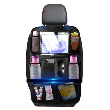Защитный чехол-органайзер для автомобильного сиденья + 2 держателя для подголовников