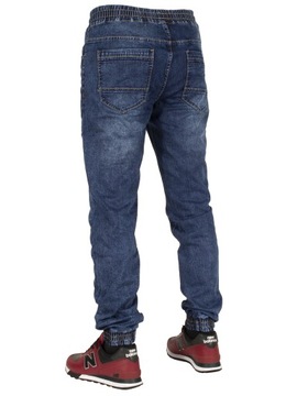 Spodnie męskie jogger jeans W:38 granatowe