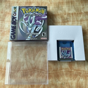 Pokemon Crystal version GBC Gra zawiera pudełka