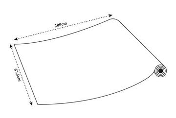 Размер крена 67x200cm PVC древесины фольги мебели облицовки столешницы дуба Ribbec