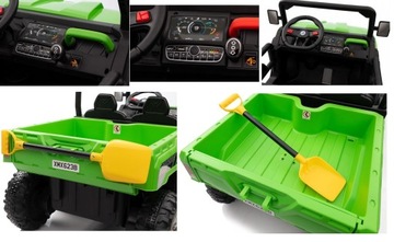 JEEP FARMER TRUCK BUGGY 24V 4x4 АККУМУЛЯТОРНЫЙ АВТОМОБИЛЬ ПУЛЬТ ДИСТАНЦИОННОГО УПРАВЛЕНИЯ КОЖА ИЗ ЭВА 2-местный