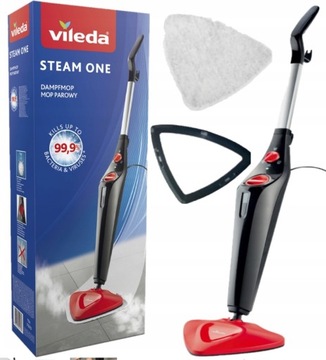 MOP PAROWY STEAM ONE ELEKTRYCZNY 1550w wkład Vileda ZABIJA 99,9% bakterii