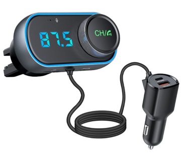 TRANSMITER BLUETOOTH FM GŁOŚNOMÓWIĄCY USB PD30W