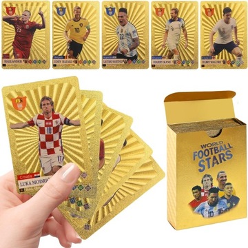 KARTY PIŁKARSKIE FIFA WORLD FOOTBALL STARS ZŁOTA EDYCJA 2024 55 KART