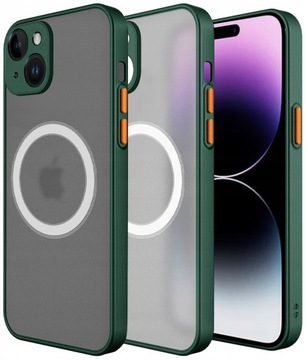 ETUI DO IPHONE 15 OCHRONA APARATU KOMPATYBILNE Z MAGSAFE - GREEN
