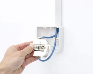 Intellinet 771900 Розетка питания 2 x RJ-45 Белый