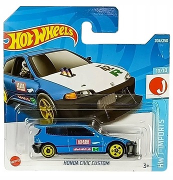 HOT WHEELS HONDA CIVIC CUSTOM HW J-IMPORTS 10/10 2022 HCT11