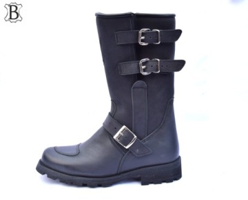 КОЖАНЫЕ БОТИНКИ HARLEY CHOPER RACEBOOTS ПОЛЬСКИЕ KLZ