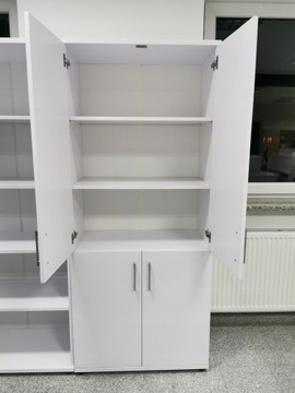 Regał VIGO Wysoki Zamknięty Biały Warszawa ART AJJ