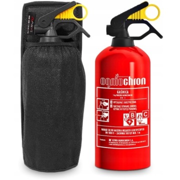 Fire extinguisher car powder handle 1kg health and safety fire protection hanger 2025 velcro, №1