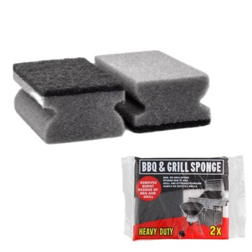 НАБОР ДЛЯ ЧИСТКИ ГРИЛЯ 2x ГУБКА ДЛЯ ТИТАНОВОЙ ЖИДКОЙ ЩЕТКИ