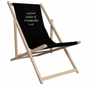 ДЕРЕВЯННЫЙ шезлонг Вышивка логотипа Рекламный принт