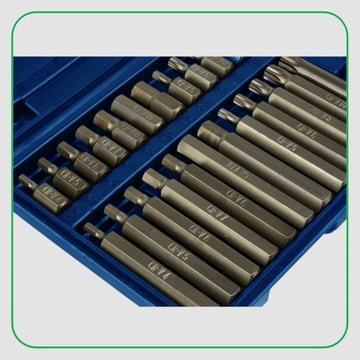 НАБОР БИТ ДЛЯ КЛЮЧЕЙ SPLINE TORX IMBUS 40 шт. БИТ 1/2