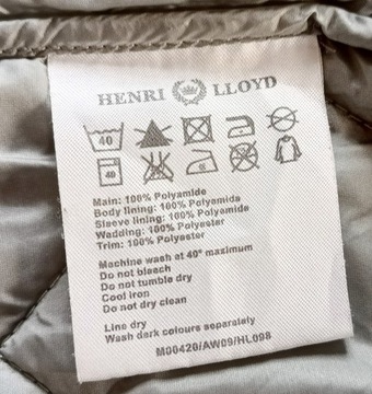 HENRI LLOYD Oryginalna kurtka pikowana LOGO M