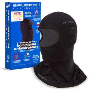 Термоактивная дышащая антивирусная подшлемник Brubeck L/XL