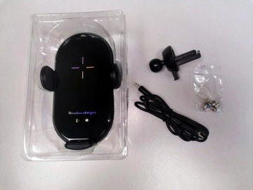 ПРОЧНЫЙ АВТОДЕРЖАТЕЛЬ ДЛЯ ТЕЛЕФОНА БЕСПРОВОДНОЕ ЗАРЯДНОЕ УСТРОЙСТВО ДЛЯ IPHONE SAMSUNG