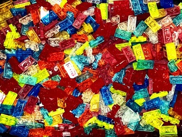 LEGO 3023 Przez płytka 1x2 50szt mix