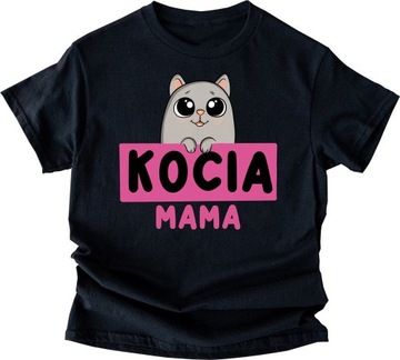 koszulka t-shirt dla kociary kocia mama nadruk z kotem XXL/3XL