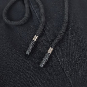 KRÓTKIE SPODENKI męskie CZARNE JEANSOWE spodnie BOJÓWKI z KIESZENIAMI 258 M