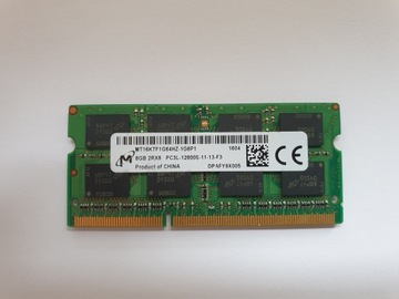 Оперативная память 8 ГБ DDR3 SODIMM PC3L 12800S 1600 МГц