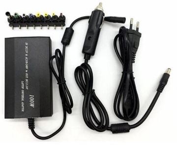 УНИВЕРСАЛЬНЫЙ БЛОК ПИТАНИЯ ДЛЯ НОУТБУКА 100Вт 12-24В 230В USB