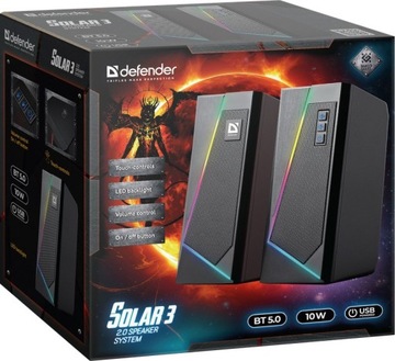 DEFENDER SOLAR 3 2.0 BLUETOOTH 10 Вт СВЕТОДИОДНЫЕ ДИНАМИКИ (США)
