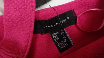 ATMOSPHERE__KRÓTKI TOP FALBANKA PINK__NOWY 34 XS