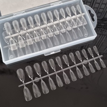 ГИБКИЕ ПРОЗРАЧНЫЕ НАСАДКИ 120 ШТ МИНДАЛЬ МИНДАЛЬ