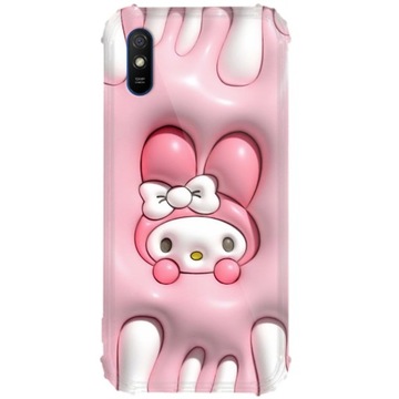 ETUI ANTI-SHOCK do XIAOMI REDMI 9A Iluzja Trójwymiaru Zwierzątka Wzory